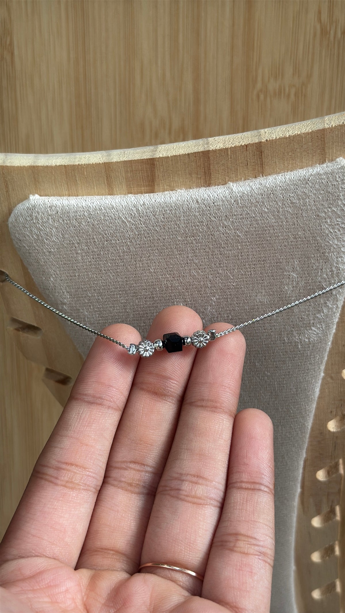 Silver anklet