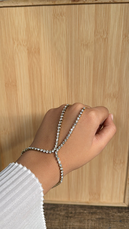 Luxe tennis hand chain