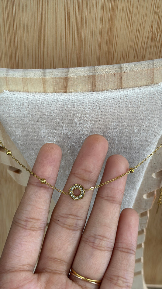 Medallion Anklets pair