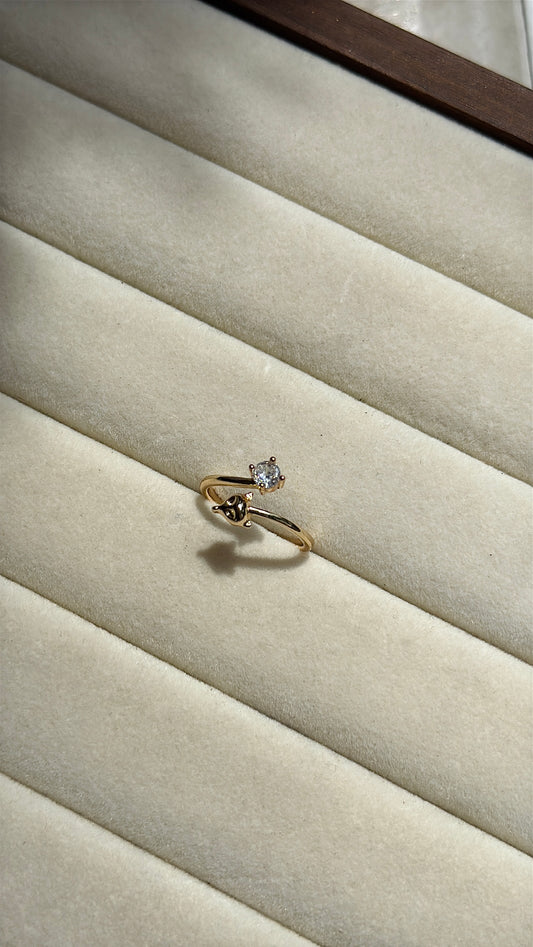Fox stone ring