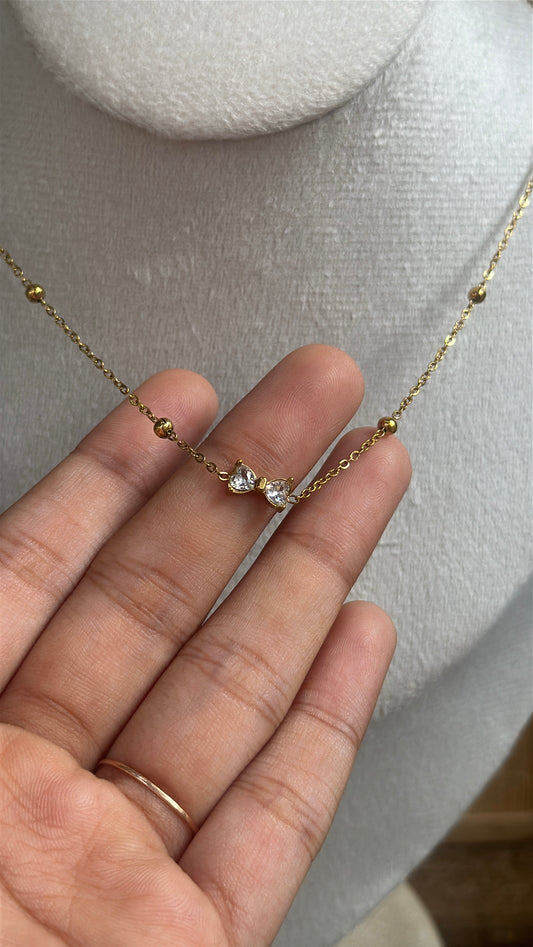 Bow stone pendant