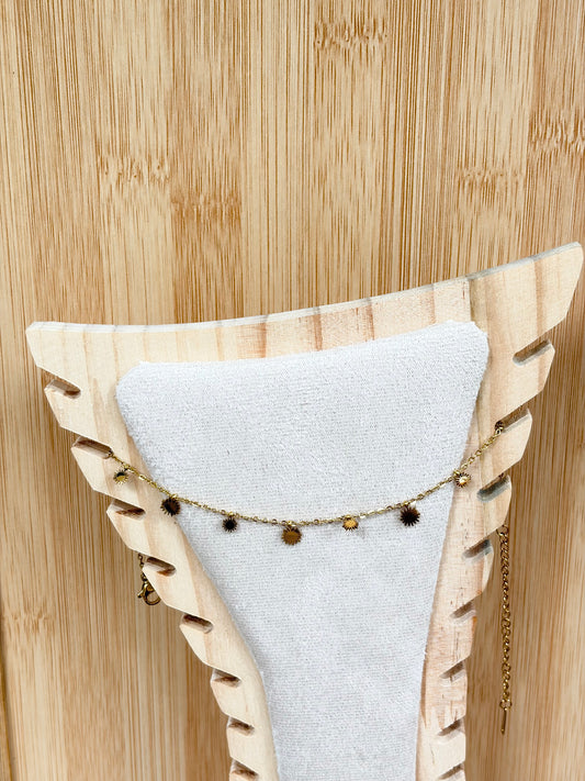 Sun anklet pair