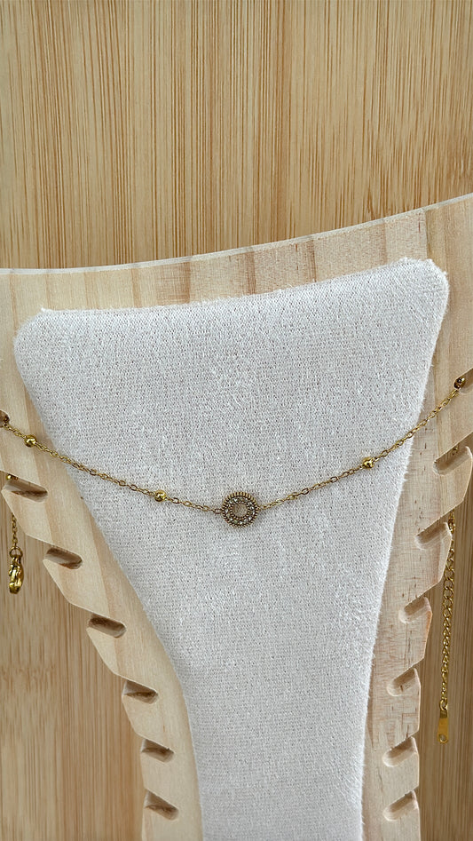 Medallion Anklets pair