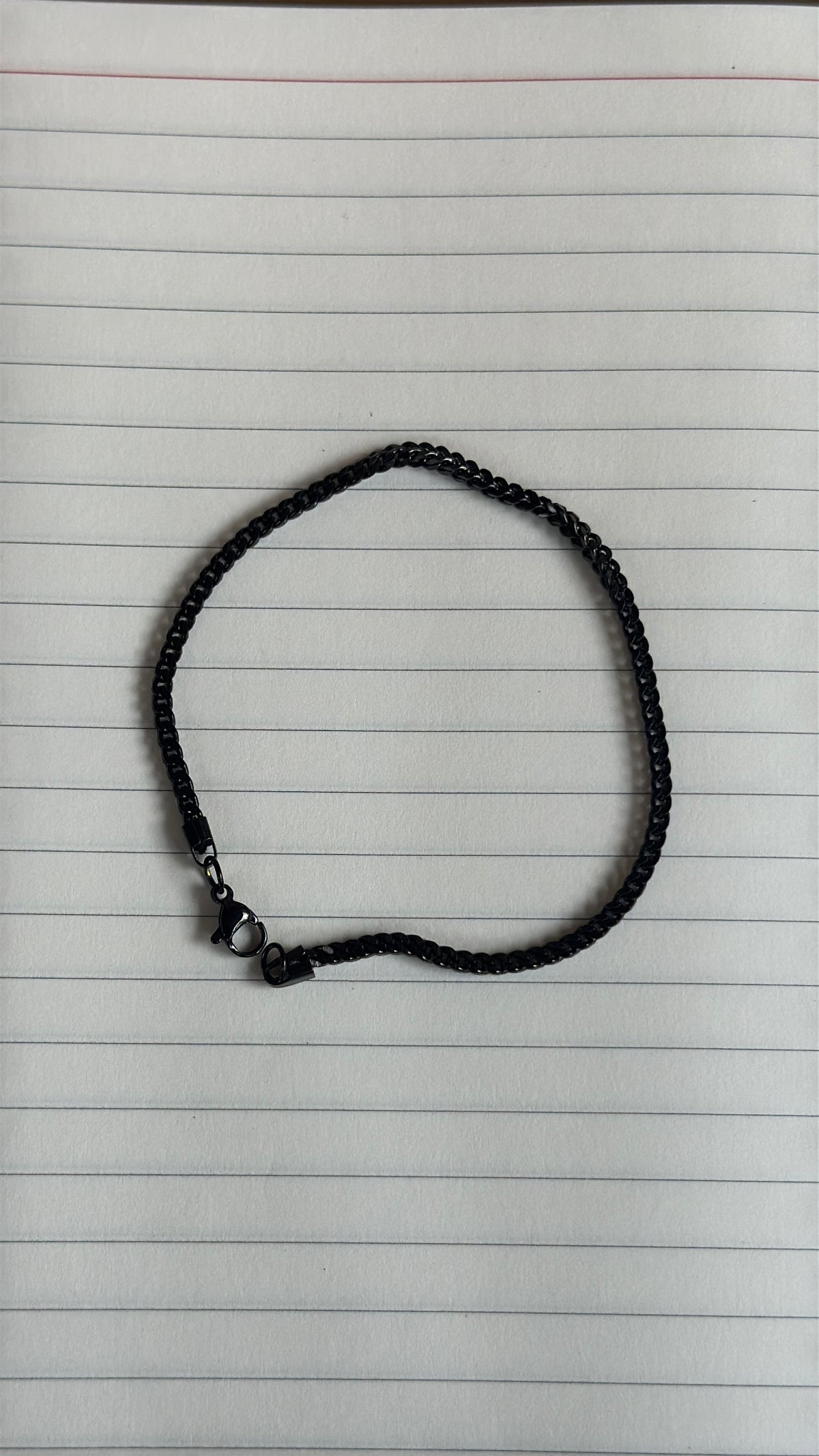 Black chain bracelet