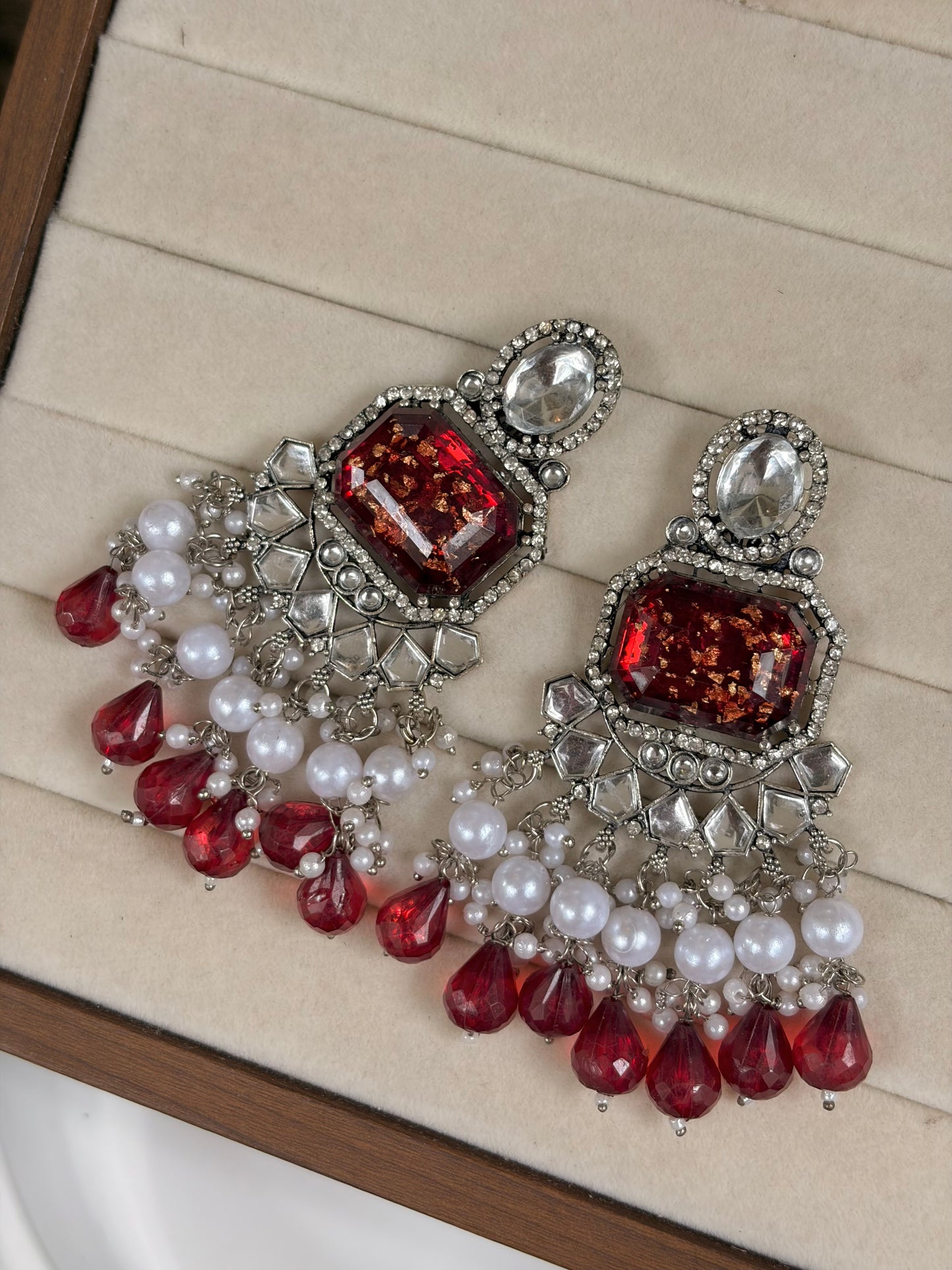 Ruby earings