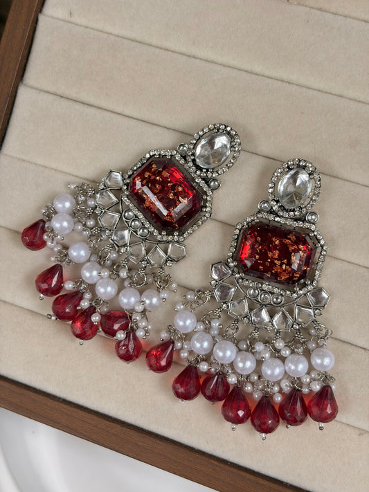 Ruby earings